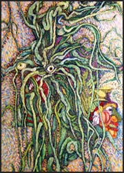 Alien Plant Art: The Toxic Avenger - Impressionist Art with a Sci-Fi Twist