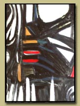 Black and White Abstract Art: Original Oil Paintings by Michigan Artist: James Homer Brown - member of the Detroit art scene and CCS alumni. Jim's paintings are the colleciton of Richard Manoogian former Chairman of the Detroit Institute of Arts