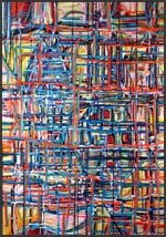 Abstract Painter: Michigan Artist: James Homer Brown. Painting Title: Fellowship of Line
