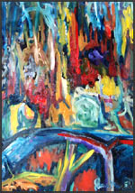Colorful Abstract Artist: James Homer Brown: New York style paintings