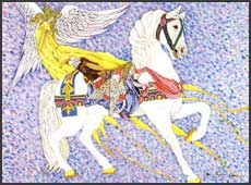 Guardian Angel Horse: Art Print for Sale