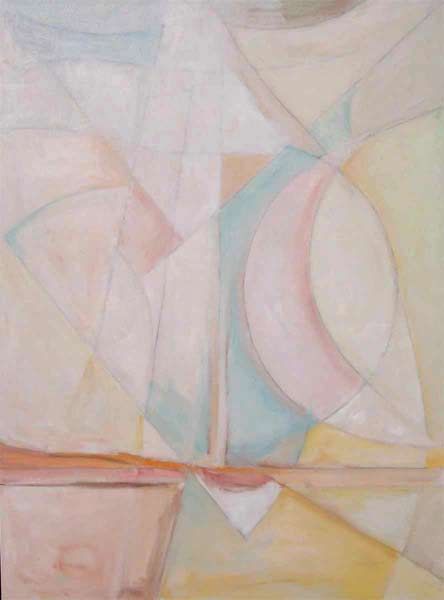 Structure #3: Pastel Colored  Abstract Art  by James Homer Brown. 