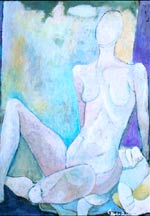 The Looker - Abstract Figurative Painting