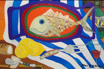 Fish For Dinner - Abstract Still Life Painting