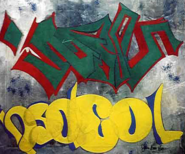 Colorful Graffiti Art Oil Painting: James Homer Brown . New York style art from metro Detroit. James Homer Brown, member of the Detroit Art Scene paints colorful urban paintings for corporations, individuals and the movie industry. 