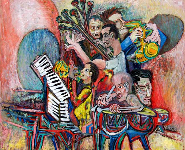 Jazz Musicians #8. Original Oil Paintings inspired by: New Orleans Jazz - Artwork by James Homer Brown - Midwest Michigan artist