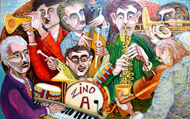 Jazz Musicians #10. Original Oil Paintings inspired by: New Orleans Jazz - Artwork by James Homer Brown - Midwest Michigan artist