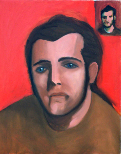 Abstract Portrait #38 - Man with brown sweater.