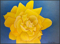 King's Ransom - Yellow Rose of Texas. Original Oil Painting from the Romantic Rose Series. Also available as a print.